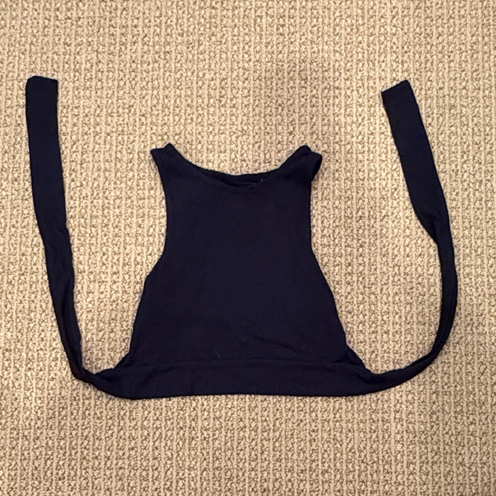 PacSun Black Ribbed Tank Top - Picture 3 of 3